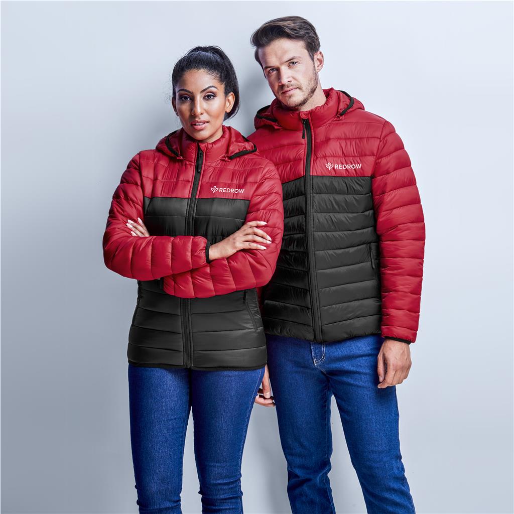Mens Kyoto Two-Tone Jacket - Black Red - Image 2