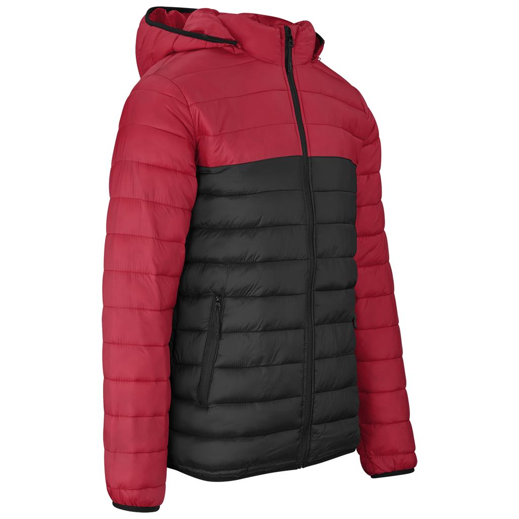 Mens Kyoto Two-Tone Jacket - Black Red - Image 7