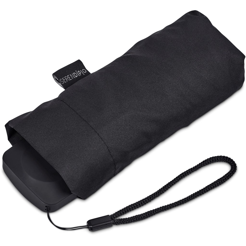 Serendipio Salem Recycled PET Compact Umbrella with EVA Pouch - Image 3