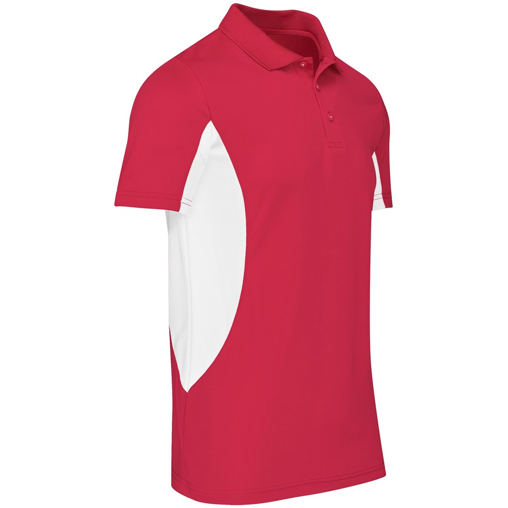 Kids Championship Golf Shirt - Red - Image 2