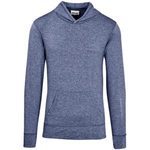 Mens Fitness Lightweight Hooded Sweater - Navy