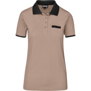 Ladies Caliber Golf Shirt - Stone