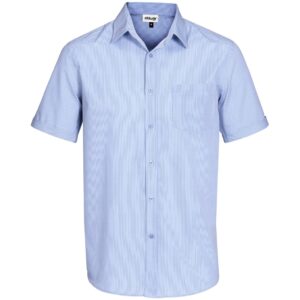 Mens Short Sleeve Northampton Shirt - Sky Blue