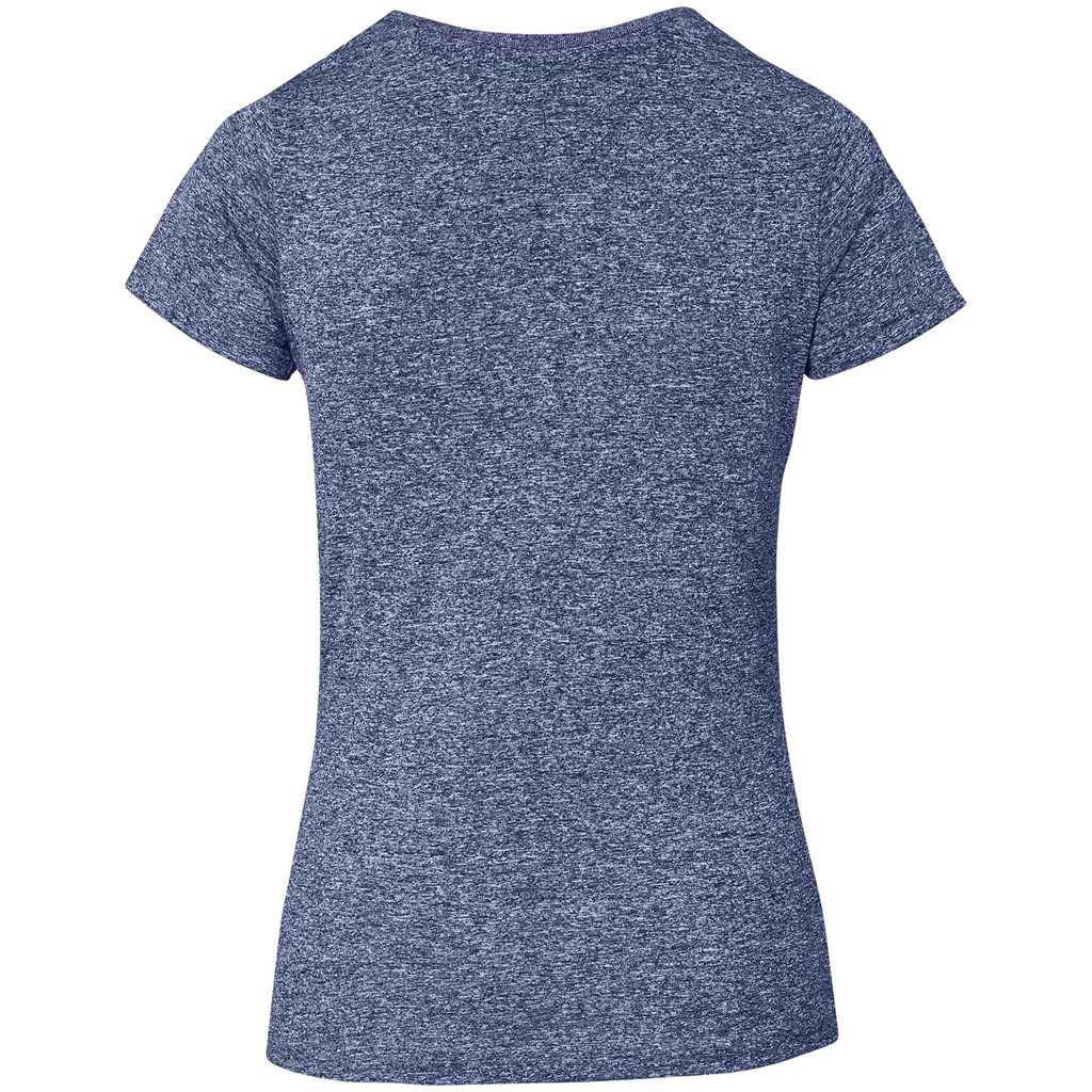 Ladies Oregon Melange T-Shirt - Navy - Image 3