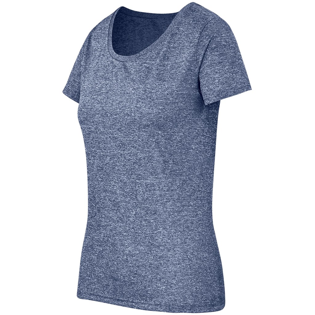 Ladies Oregon Melange T-Shirt - Navy - Image 2
