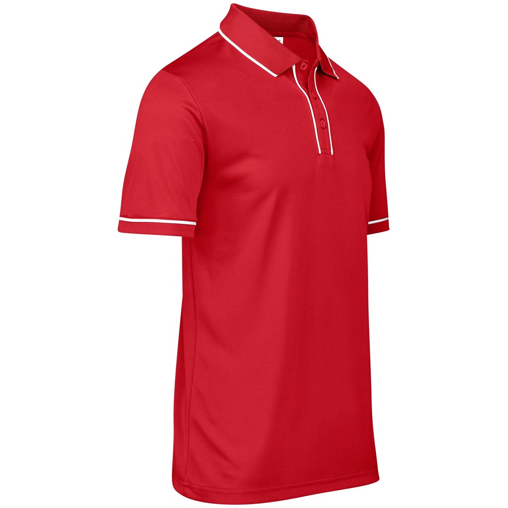 Mens Osaka Golf Shirt - Red - Image 2