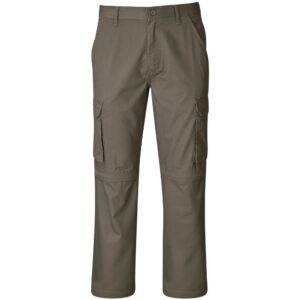 Mens Cargo Zip Off Pants - Khaki