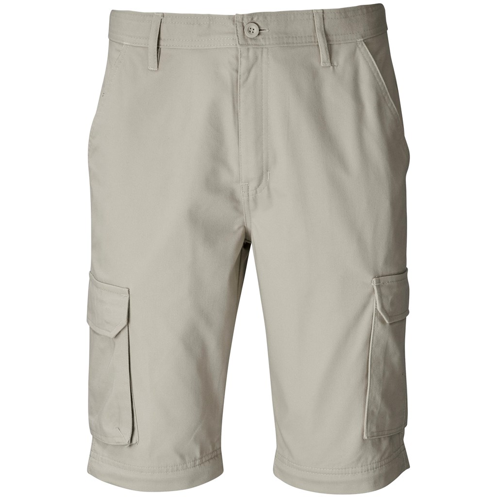 Mens Cargo Zip Off Pants - Stone - Image 14