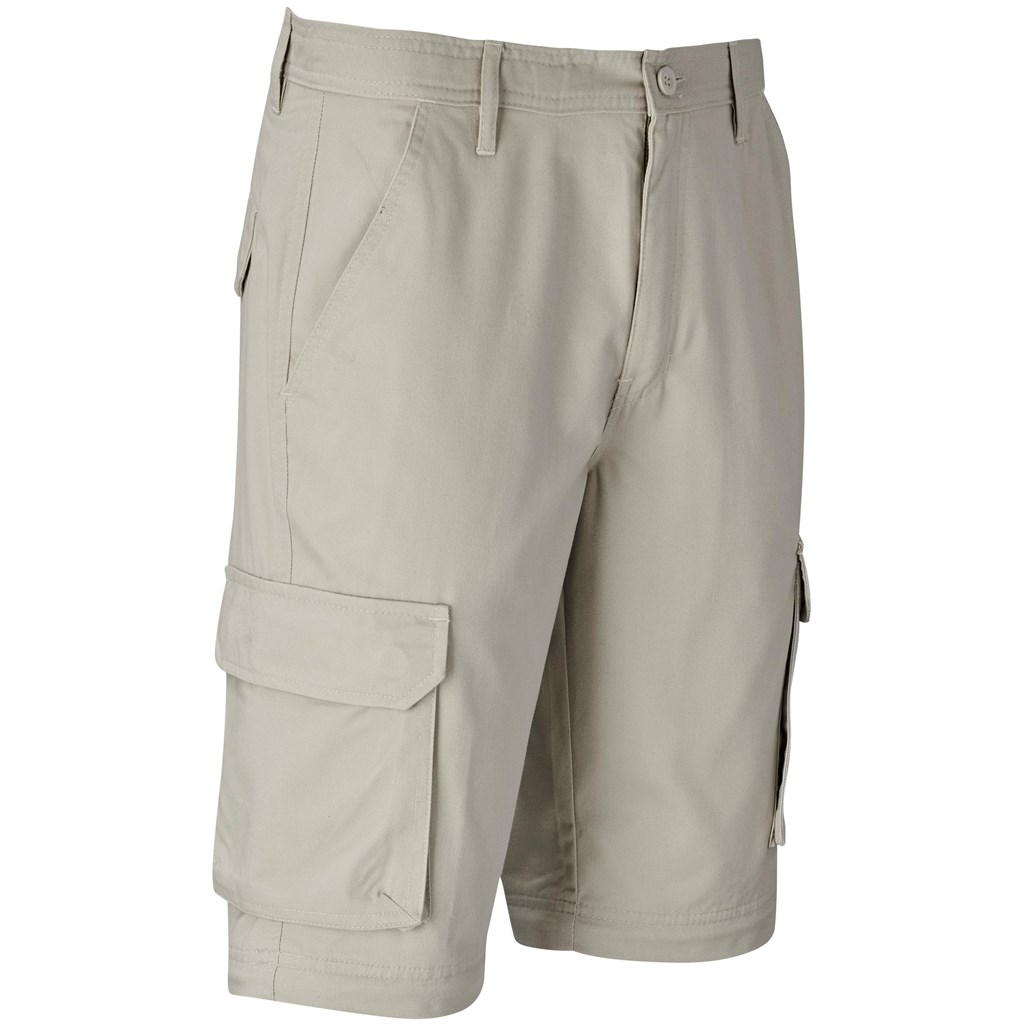 Mens Cargo Zip Off Pants - Stone - Image 9