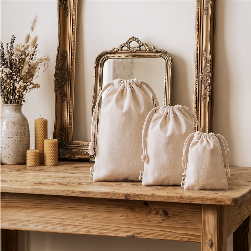 Okiyo Chikara Maxi Cotton Drawstring Pouch - Image 3