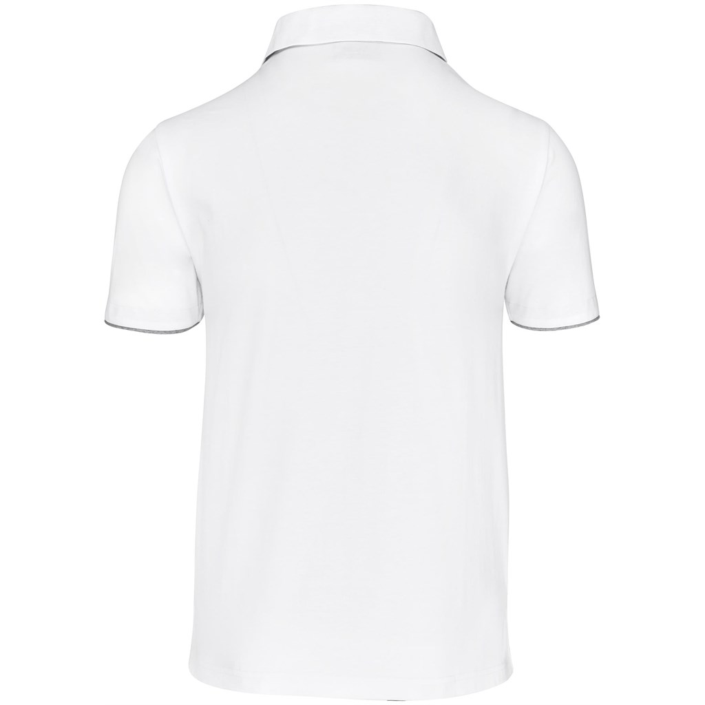 Mens Delta Golf Shirt - White - Image 2