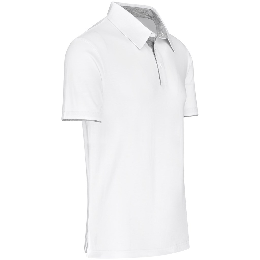 Mens Delta Golf Shirt - White - Image 3