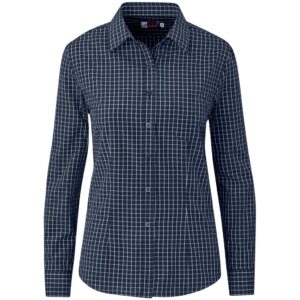 Ladies Long Sleeve Aston Shirt - Navy