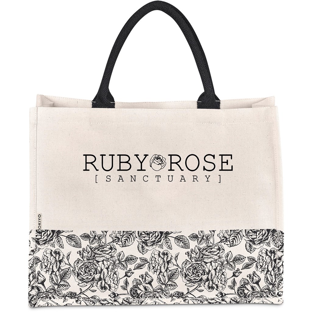 Okiyo Hana Printed Cotton Tote - Image 4