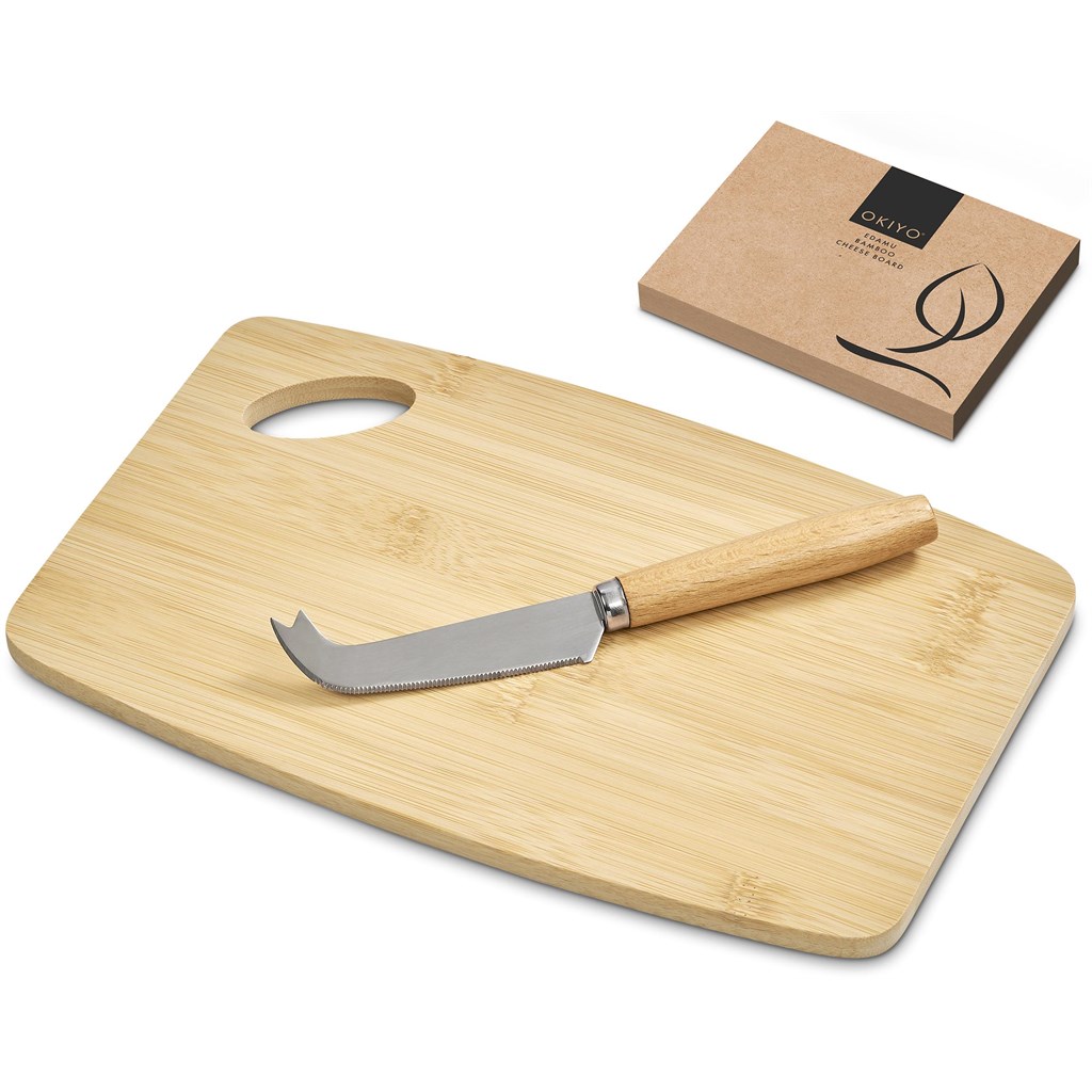 Okiyo Edamu Bamboo Cheese Board Set - Image 9