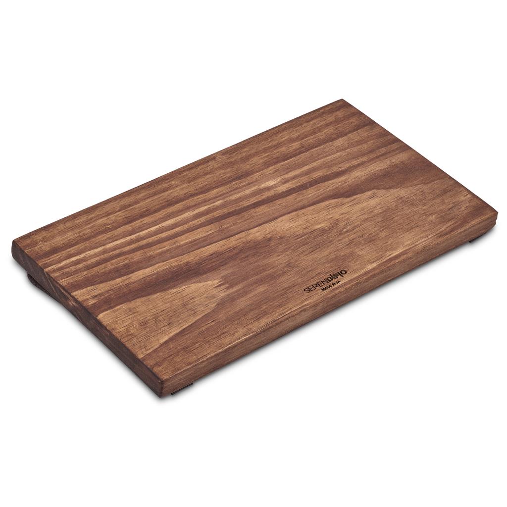 Serendipio Large Farm Style Wooden Tray with Leather Straps - Image 5