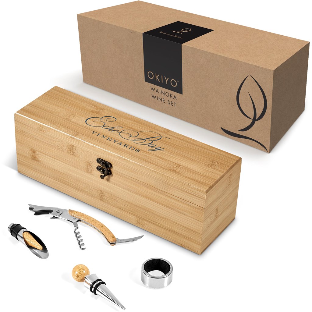 Okiyo Wainoka Bamboo Wine Set - Image 3