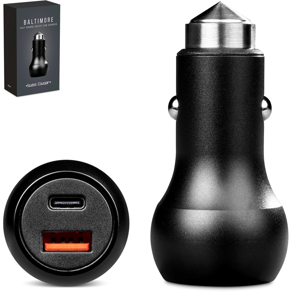 Swiss Cougar Baltimore 2 -in-1 Fast Car Charger & Tool - Image 4