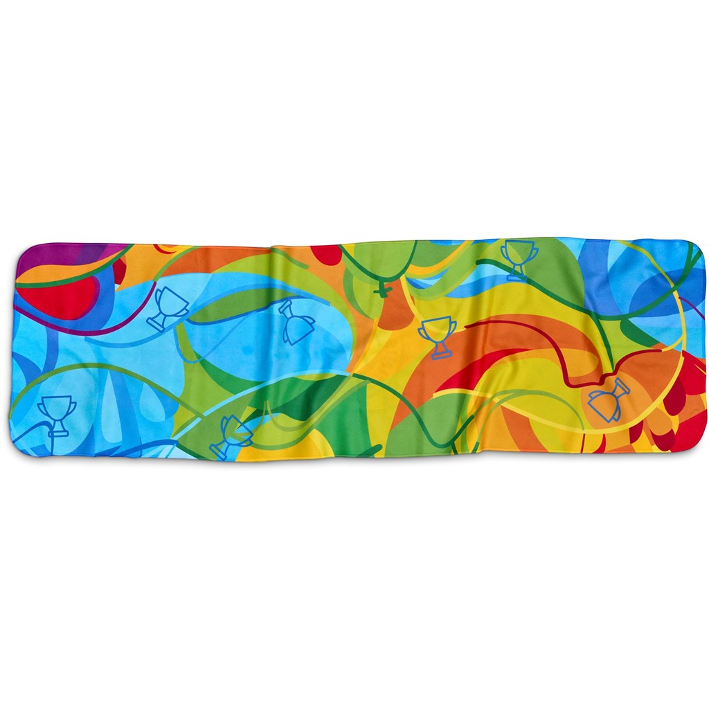 Pre-Production Sample Hoppla Relay Sports Towel - Double-Sided Branding - Image 6