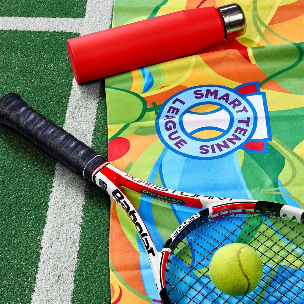 Pre-Production Sample Hoppla Relay Sports Towel - Double-Sided Branding - Image 5