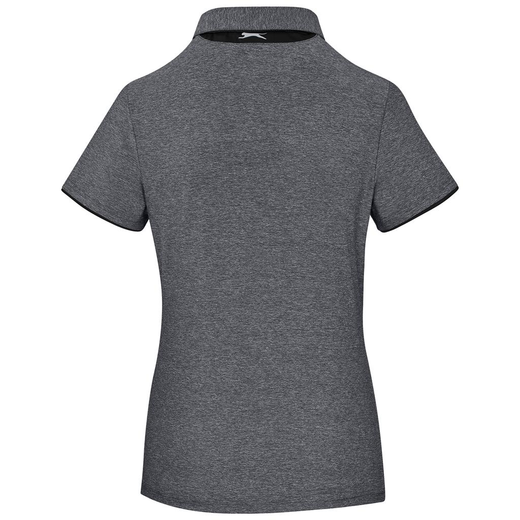 Ladies Cypress Golf Shirt - Charcoal - Image 3