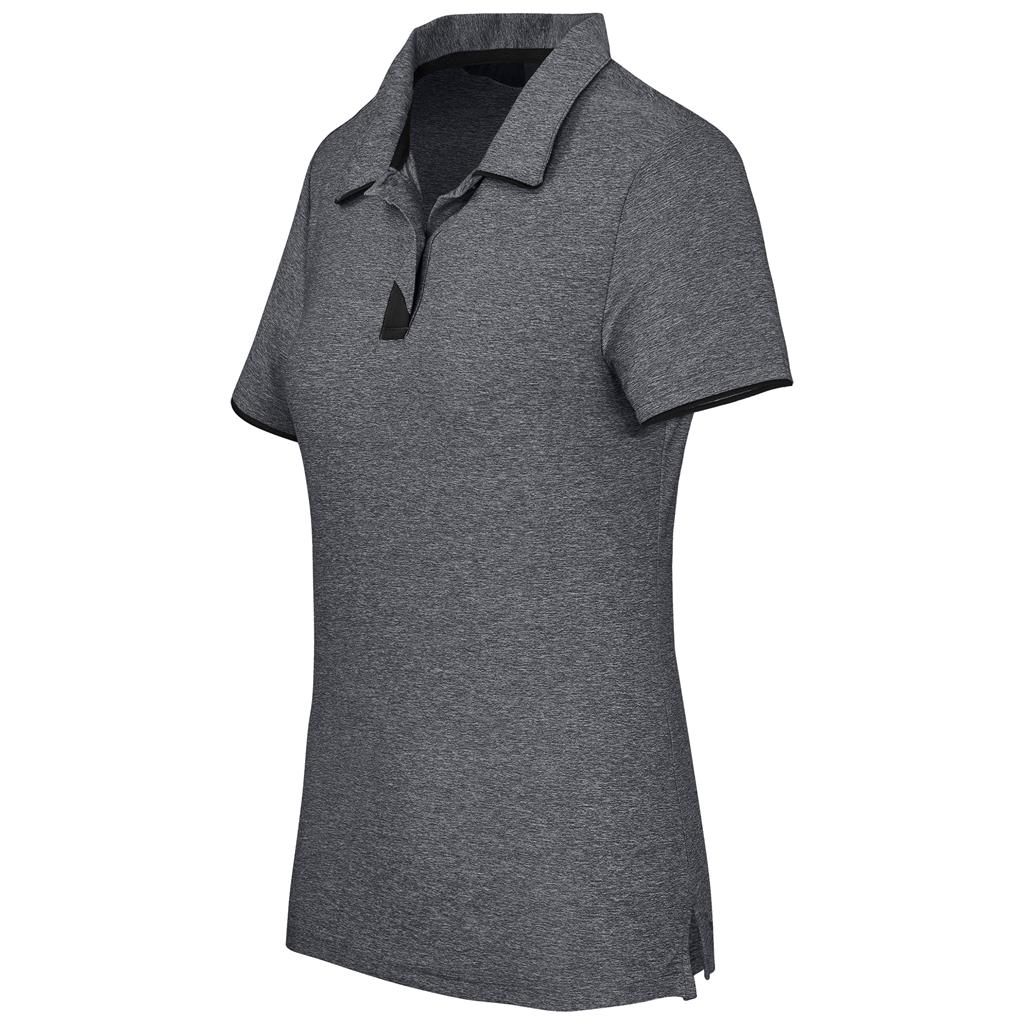 Ladies Cypress Golf Shirt - Charcoal - Image 2