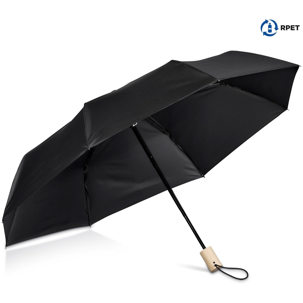 Okiyo Ameno Recycled PET Auto-Open Compact Umbrella - Image 4